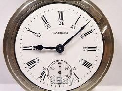 Antique WALTHAM 17 J Wind Pocket Watch 18S PS BARTLETT 2 tone movement serviced