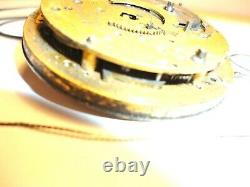 Antique Watch Movement Fusee Verge EScapement (Quarter Repeater)