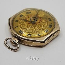 Antique Western Airlines Pocket Watch, Bulova Movement, Elgin Case. Unique Case