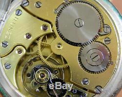 Antique Zenith Pocket Watch Grand Prix Swiss High Grade Movement Silver Case