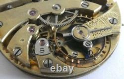 Antique high grade Pocket Watch Movement 40mm working Swiss (K89)