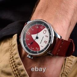 Antique mechanical watch, swiss mechanish from pocket watch, custom watch for men