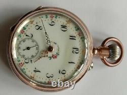 Antique, pocket watch. Cylinder movement. Working