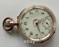 Antique, pocket watch. Cylinder movement. Working