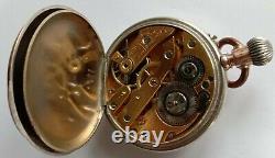 Antique, pocket watch. Cylinder movement. Working