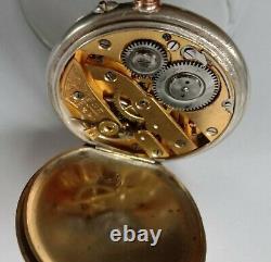 Antique, pocket watch. Cylinder movement. Working