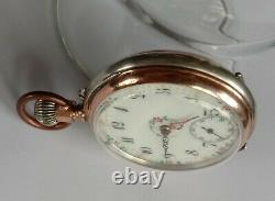 Antique, pocket watch. Cylinder movement. Working