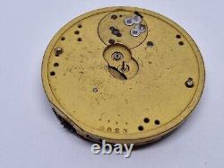 Antique pocket watch movement DENT to the queen patent 24444