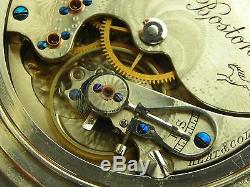 Antique rare original E. Howard size J pocket watch made 1890s. 15 jewel movement