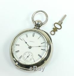 Aurora Pocket Watch 18 Size Keywind & Keyset Low Serial Number Runs Ol06