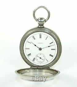 Aurora Pocket Watch 18 Size Keywind & Keyset Low Serial Number Runs Ol06