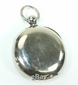 Aurora Pocket Watch 18 Size Keywind & Keyset Low Serial Number Runs Ol06