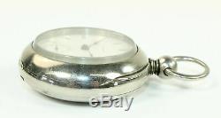 Aurora Pocket Watch 18 Size Keywind & Keyset Low Serial Number Runs Ol06