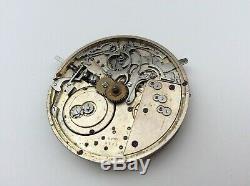 Bailey Banks Biddle Repeater Repeating Pocket Watch Movement 44mm Porcelain Dial
