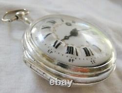 Beautiful French rare skeletonlized verge fusee Pocket Watch, movement ca 1750
