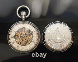 Benedict and Burnham Pre Waterbury Rotary Long Wind Skeleton Pocket Watch Runs