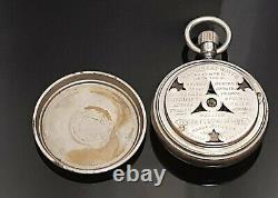 Benedict and Burnham Pre Waterbury Rotary Long Wind Skeleton Pocket Watch Runs