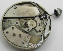 Bigelow Kennard & Co. Boston Pocket Watch INCOMPLETE movement
