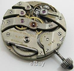 Bigelow Kennard & Co. Boston Pocket Watch INCOMPLETE movement