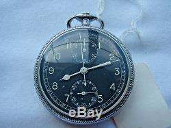 Breitling Military Chronograph Pocket Watch movement for sale