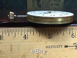 C. 1880 VACHERON CONSTANTIN 50mm POCKET WATCH MOVEMENT KEEPS TIME withFANCY HANDS