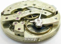 C E Jacot 26575 pocket watch 15 jewels movement for parts. Fit Hunting case