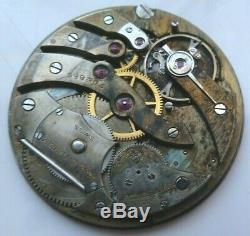 C. H. Meylan Paul Ditishiem High-Grade Swiss Pocket Watch Movement 18 Jewels