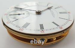 C1891 WALTHAM A. T. &Co 18S 15J LEVER SET MENS POCKET WATCH MOVEMENT