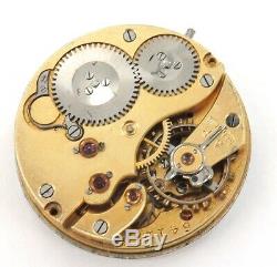 C1912 Iwc Schaffhausen Small Pocket Watch Movement & Dial