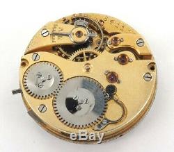 C1912 Iwc Schaffhausen Small Pocket Watch Movement & Dial