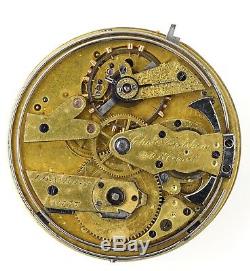 CHARLES FRODSHAM 34 STRAND LONDON 1850's REPEATING POCKET WATCH MOVEMENT H47