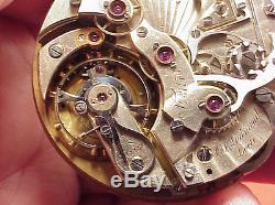 CL Guinand Locle Split Chronograph 30m Register Movement 45MM Pocket Watch