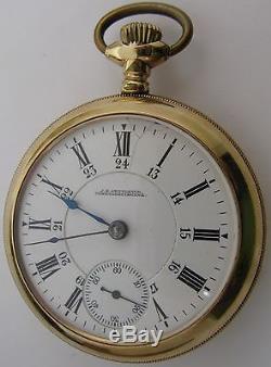Canadian Pacific Railway 17 jewels Adj. Waltham 1883 Pocket Watch OF