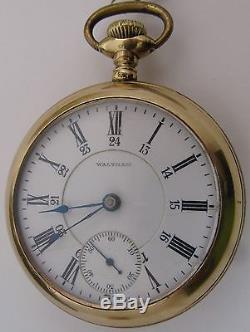 Canadian Railway Time Service 17 jewels Adj. Waltham 1883 Pocket Watch OF