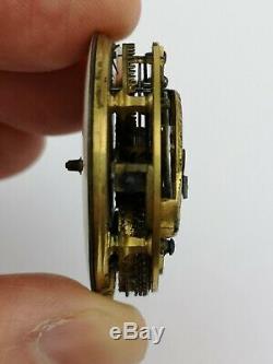 Ch. Fr. Bouvier, Paris Antique Circa 1730 Verge Pocket Watch Movement (BM1)