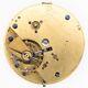 Charles Davies 41.2 X 9.4 Mm Fusee Key Wind Antique Pocket Watch Movement