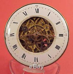 Chinese Market 51mm Skeleton 1/4 Repeater on back Verge Fusee Pocket Watch