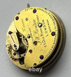 Chronograph J. W Benson pocket watch movement