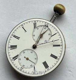 Chronograph J. W Benson pocket watch movement