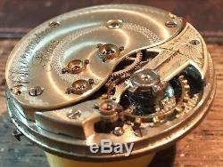 Chronometre Escapement Detent Pocket Watch Movement stem to 3 balance Ok