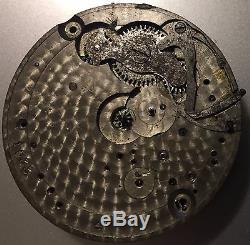 Chronometre Escapement Detent Pocket Watch Movement stem to 3 balance Ok