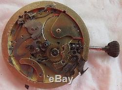 Chronometre Fulgor Repeater & Chronograph Pocket Watch movement & enamel dial