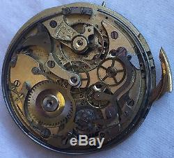 Chronometre Repetiton Pocket watch Movement & enamel dial repeater work