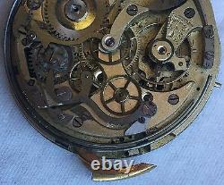 Chronometre Repetiton Pocket watch Movement & enamel dial repeater work