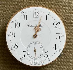 Chronometre high Grade Uhrwerk für Taschenuhr Chronometerhemmung 43,7 mm 1900