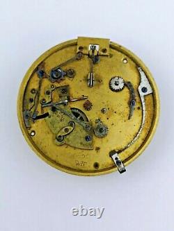 Circa 1800 Frederic Japy Verge Escapement Alarm Pocket Watch Movement (BM19)
