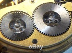 Circa 1917 Iwc H6 Vintage Pocket Watch Movement With Ulisse Nardin Dial