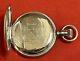 Coin Silver Hunter 16s Pocket Watch Case No Movement With Crystal & Inscription