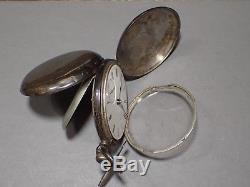 Coin silver key wind pocket watch, American Watch Co. Waltham Ma. 4 repair/ parts