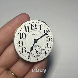 Collectible ELGIN Fathertime 21J 5adj USA Men's Pocketwatch Movement